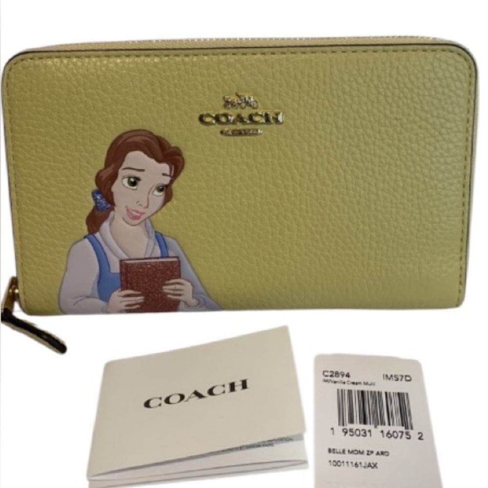 Disney Belle coach yellow wallet from beauty and the beast